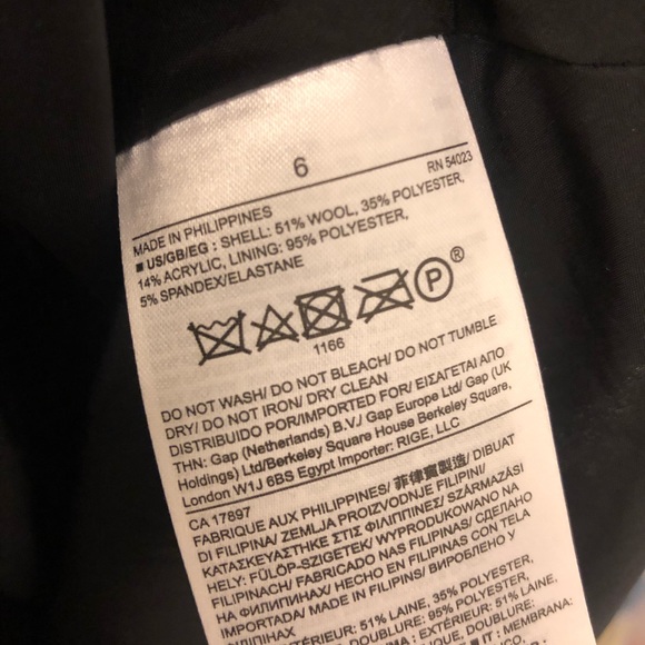 Size 6 Sleeveless Wool Dress - Banana Republic - Picture 8 of 8